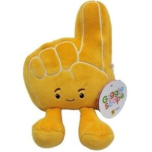 GiggleScape RARE Plush Yellow Foam Finger Stuffed Animal Target Exclusive NWT